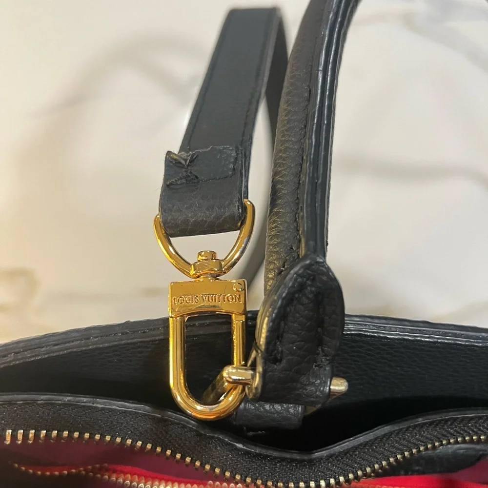 Purse Louis Vuitton Black and Cream - Picture 6 of 10